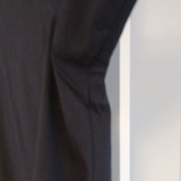 Tibi Easy Tuxedo Shirt Navy Blue Italian Cotton Nylon Poplin Ruffle Size XL - Picture 13 of 14